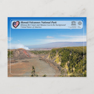 UNESCO - Hawaii Volcanoes - Mauna Loa en Kīlauea Briefkaart