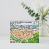 UNESCO - Hill Forts of Rajasthan - Amber Fort Briefkaart (Staand voorkant)