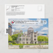 UNESCO - Hiroshima Vredesmonument (Genbaku Dome) Briefkaart (Voorkant / Achterkant)