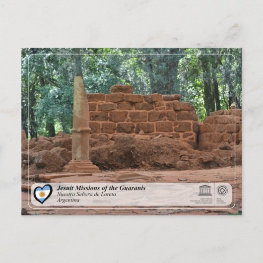 UNESCO - Jezuïetenmissies van de Guarani Briefkaart (Voorkant)