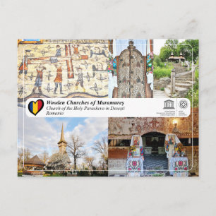 UNESCO - Kerk van de Heilige Paraskeva in Desesti Briefkaart