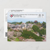 UNESCO - Kii Mountain Range - Mount Yoshino Briefkaart (Voorkant / Achterkant)