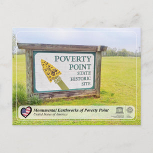 UNESCO - Monumental Earthworks of Poverty Point Briefkaart