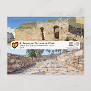 UNESCO - Romeinse Muur en Islamitische Albarrana T Briefkaart