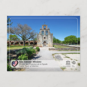 UNESCO - San Antonio - Mission Espada Briefkaart