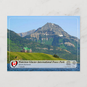 UNESCO - Waterton Glacier International Peace Park Briefkaart