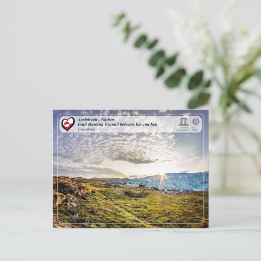 UNESCO WHS - Aasivissuit - Nipisat Briefkaart (Staand voorkant)