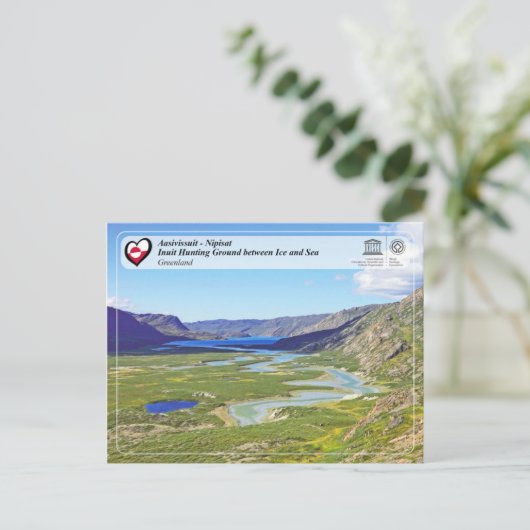 UNESCO WHS - Aasivissuit - Nipisat Briefkaart (Staand voorkant)
