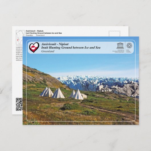 UNESCO WHS - Aasivissuit - Nipisat Briefkaart (Voorkant / Achterkant)