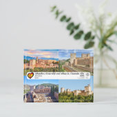 UNESCO WHS - Alhambra, Granada Briefkaart (Staand voorkant)