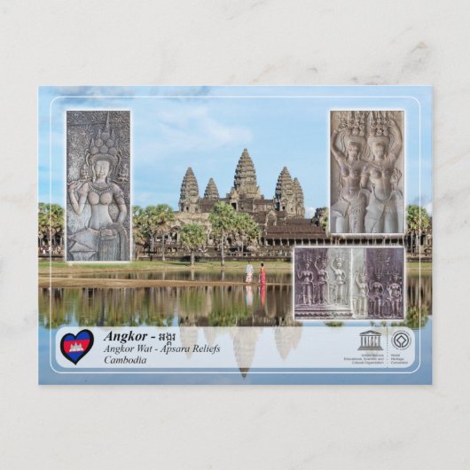 UNESCO WHS - Angkor - Angkor Wat Briefkaart (Voorkant)