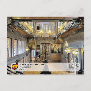 UNESCO WHS - Antoni Gaudí - Palacio Güell Briefkaart