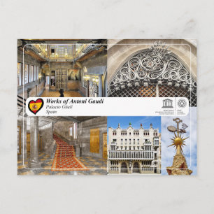 UNESCO WHS - Antoni Gaudí - Palacio Güell Briefkaart