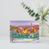 UNESCO WHS - Antoni Gaudí - Park Güell Briefkaart (Staand voorkant)