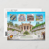 UNESCO WHS - Antoni Gaudí - Park Güell Briefkaart (Voorkant / Achterkant)