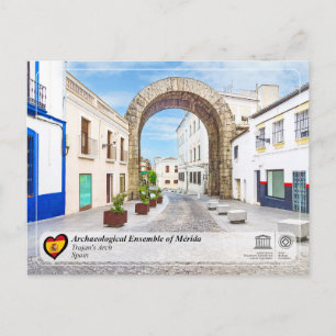 UNESCO WHS - Arco de Trajano de Mérida Briefkaart