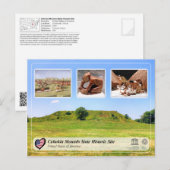 UNESCO WHS - Cahokia Mounds State Historic Site Briefkaart (Voorkant / Achterkant)