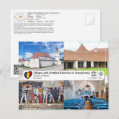 UNESCO WHS - Carte postale du village de Dârjiu (Devant / Derrière)