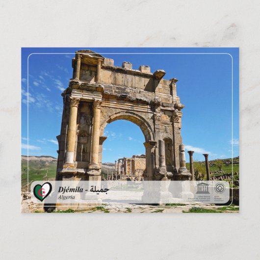 UNESCO WHS - Djémila - ج م ي ة Briefkaart (Voorkant)