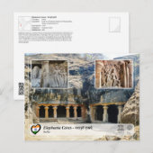 UNESCO WHS - Elephanta Caves Briefkaart (Voorkant / Achterkant)