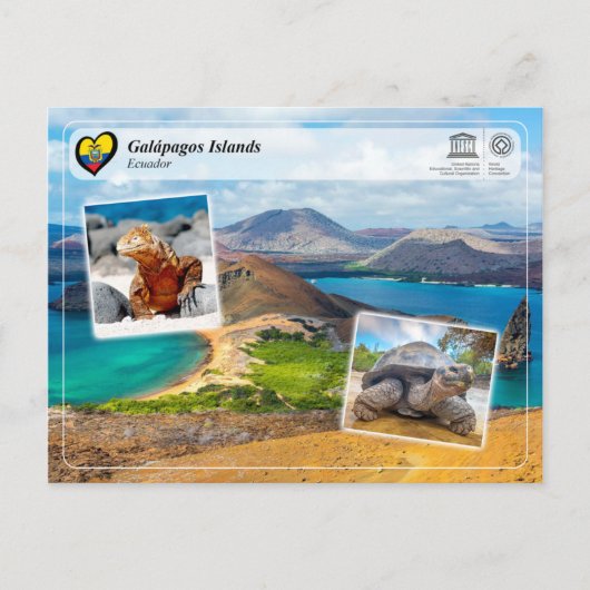 UNESCO WHS - Galápagos Briefkaart (Voorkant)
