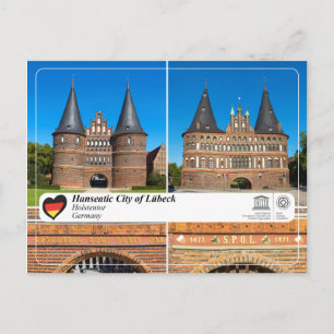 UNESCO WHS - Hanseatic City of Lübeck - Holstentor Briefkaart