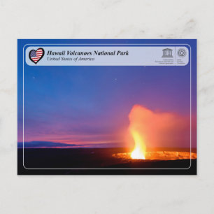 UNESCO WHS - Hawaii Volcanoes National Park Briefkaart