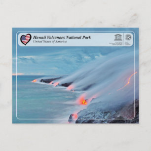 UNESCO WHS - Hawaii Volcanoes National Park Postc Briefkaart