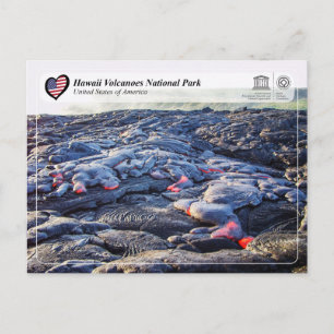 UNESCO WHS - Hawaii Volcanoes National Park Postc Briefkaart