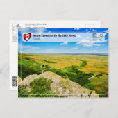 UNESCO WHS - Head-Smashed-In Buffalo Jump Briefkaart (Voorkant / Achterkant)