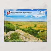 UNESCO WHS - Head-Smashed-In Buffalo Jump Briefkaart (Voorkant)
