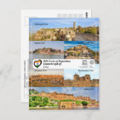 UNESCO WHS - Hill Forts of Rajasthan Briefkaart (Voorkant / Achterkant)