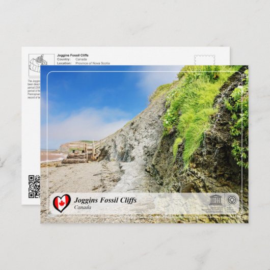 UNESCO WHS - Joggins Fossil Cliffs Briefkaart (Voorkant / Achterkant)