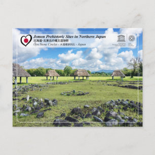 UNESCO WHS - Jomon-sites - Oyu-stenen cirkels Briefkaart