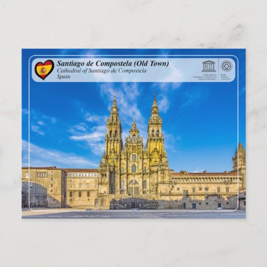 UNESCO WHS - Kathedraal van Santiago de Compostela Briefkaart (Voorkant)