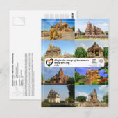 UNESCO WHS - Khajuraho Group of Monuments Briefkaart (Voorkant / Achterkant)