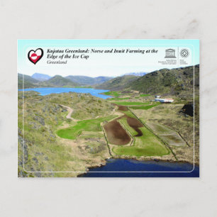 UNESCO WHS - Kujataa Groenland - Inuit Farming Briefkaart