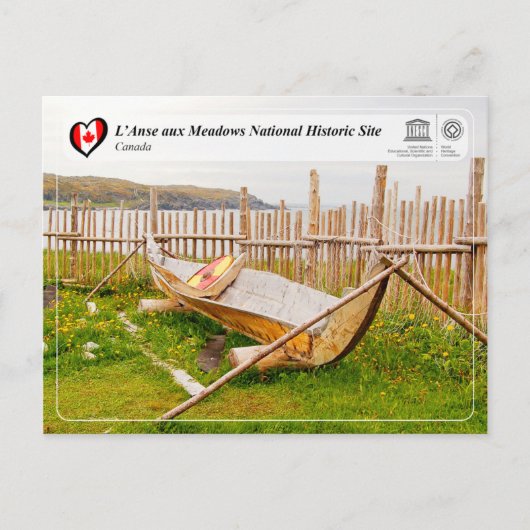UNESCO WHS - L'Anse aux Meadows Briefkaart (Voorkant)