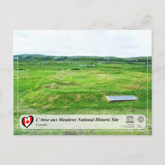 UNESCO WHS - L'Anse aux Meadows Briefkaart (Voorkant)