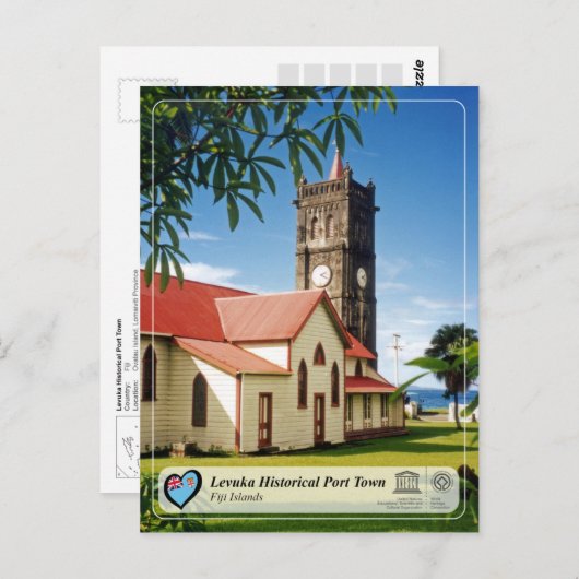 UNESCO WHS - Levuka Historische havenstad Briefkaart (Voorkant / Achterkant)