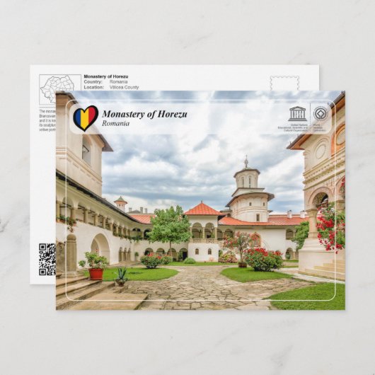UNESCO WHS - Monastery of Horezu Postcard Briefkaart (Voorkant / Achterkant)