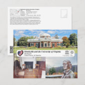 UNESCO WHS - Monticello Briefkaart (Voorkant / Achterkant)