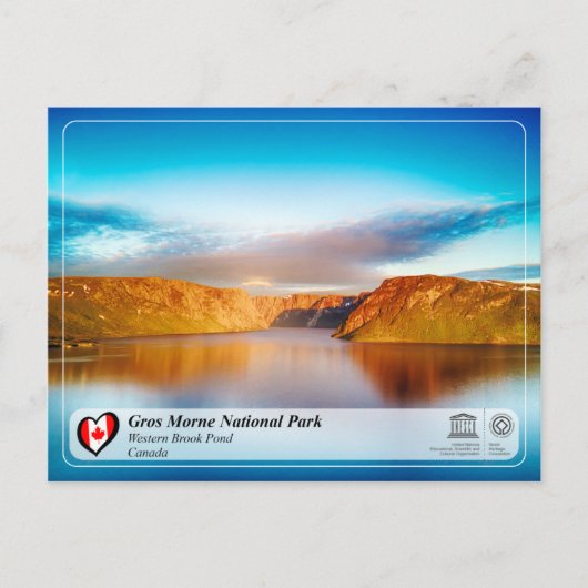 UNESCO WHS - Nationaal park Gros Morne Briefkaart (Voorkant)