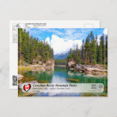 UNESCO WHS - Nationaal Park Jasper Briefkaart (Voorkant / Achterkant)