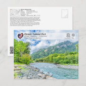 UNESCO WHS - Olympisch Nationaal Park - Elwha Briefkaart (Voorkant / Achterkant)