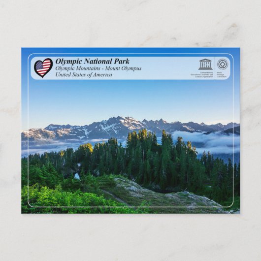 UNESCO WHS - Olympisch Nationaal Park - Olympus Briefkaart (Voorkant)