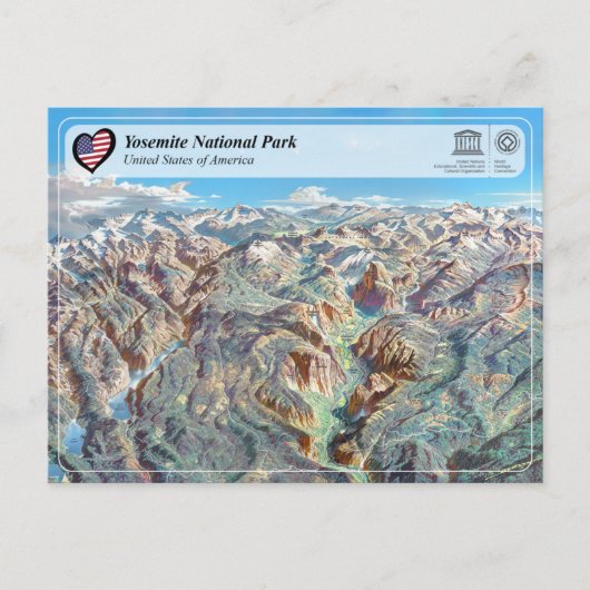 UNESCO WHS - Parc national de Yosemite - Carte pos (Devant)