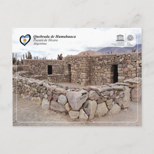 UNESCO WHS - Quebrada de Humahuaca Briefkaart (Voorkant)
