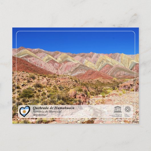 UNESCO WHS - Quebrada de Humahuaca Briefkaart (Voorkant)