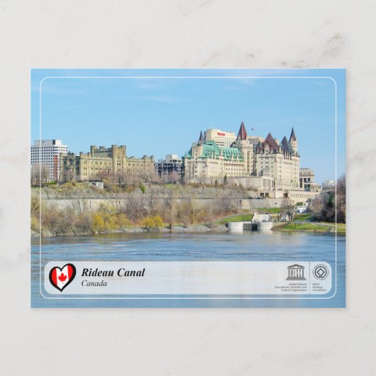 UNESCO WHS - Rideau Canal Briefkaart (Voorkant)
